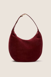 Maroon Suede Moon Hobo