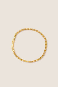 Gold Bezel Tennis Bracelet