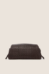 Espresso Woven Maude Soft Clutch
