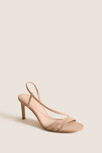 Nude Suede Scarlet Heels