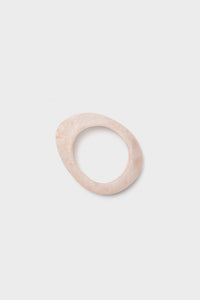 Swirl Rose Rock Small Bangle: A classic, high-end marbled resin bangle, showcasing an effortless and fun design, perfect for adding elegance to any look.