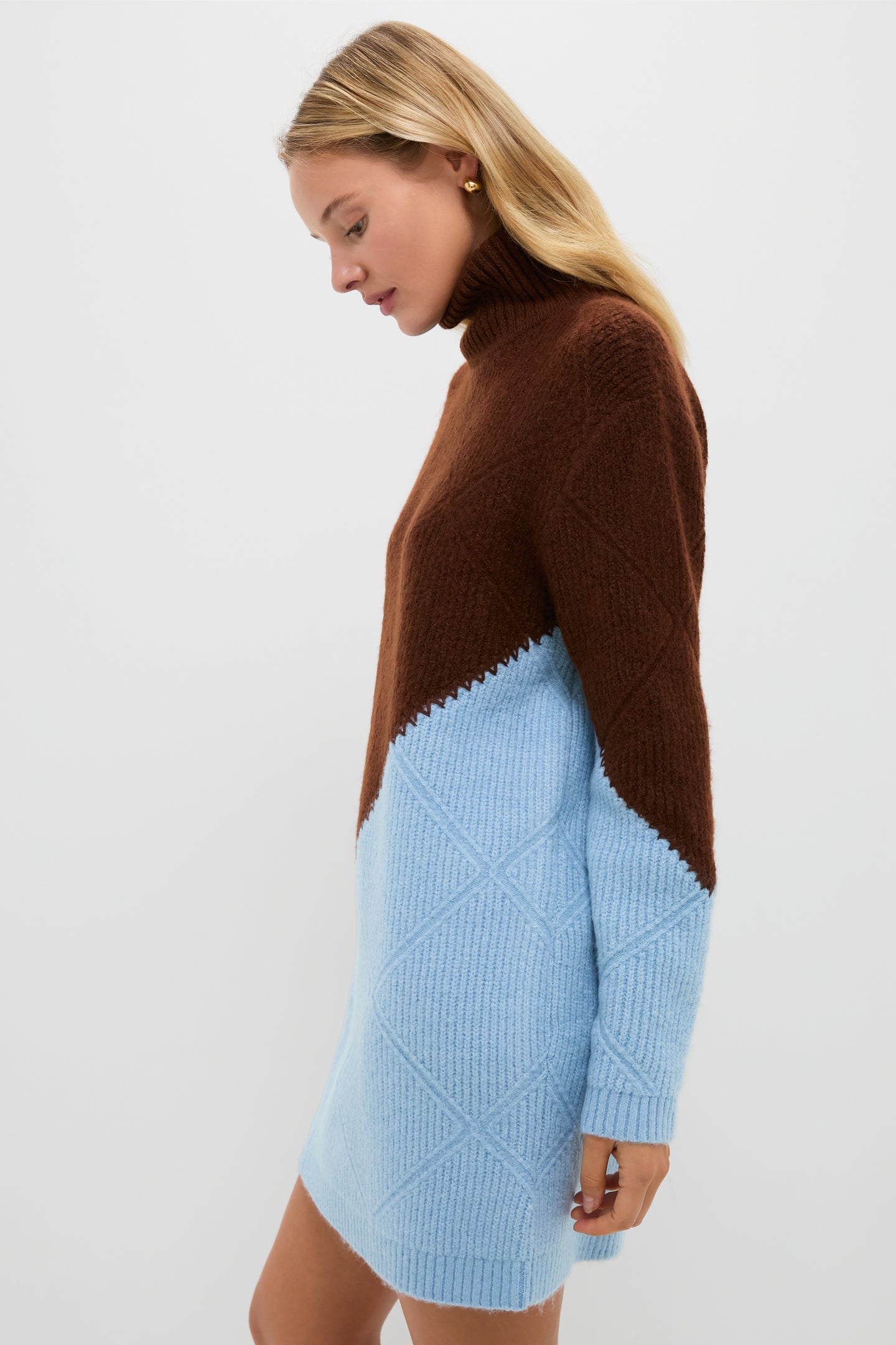 Ice & Chocolate Diamond Demi Sweater Dress