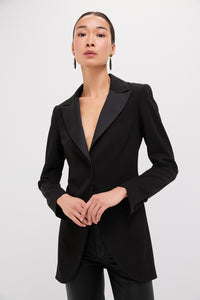 Satin Lapel Emile Blazer