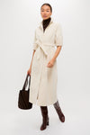 Cream Wide Wale Corduroy Tara Shirt Dress