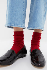 Scarlet Cosy Wool Socks