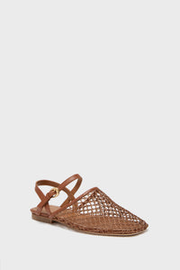 Tan Netting Rete Sandal