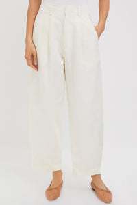 Cream Bari Cropped Trouser