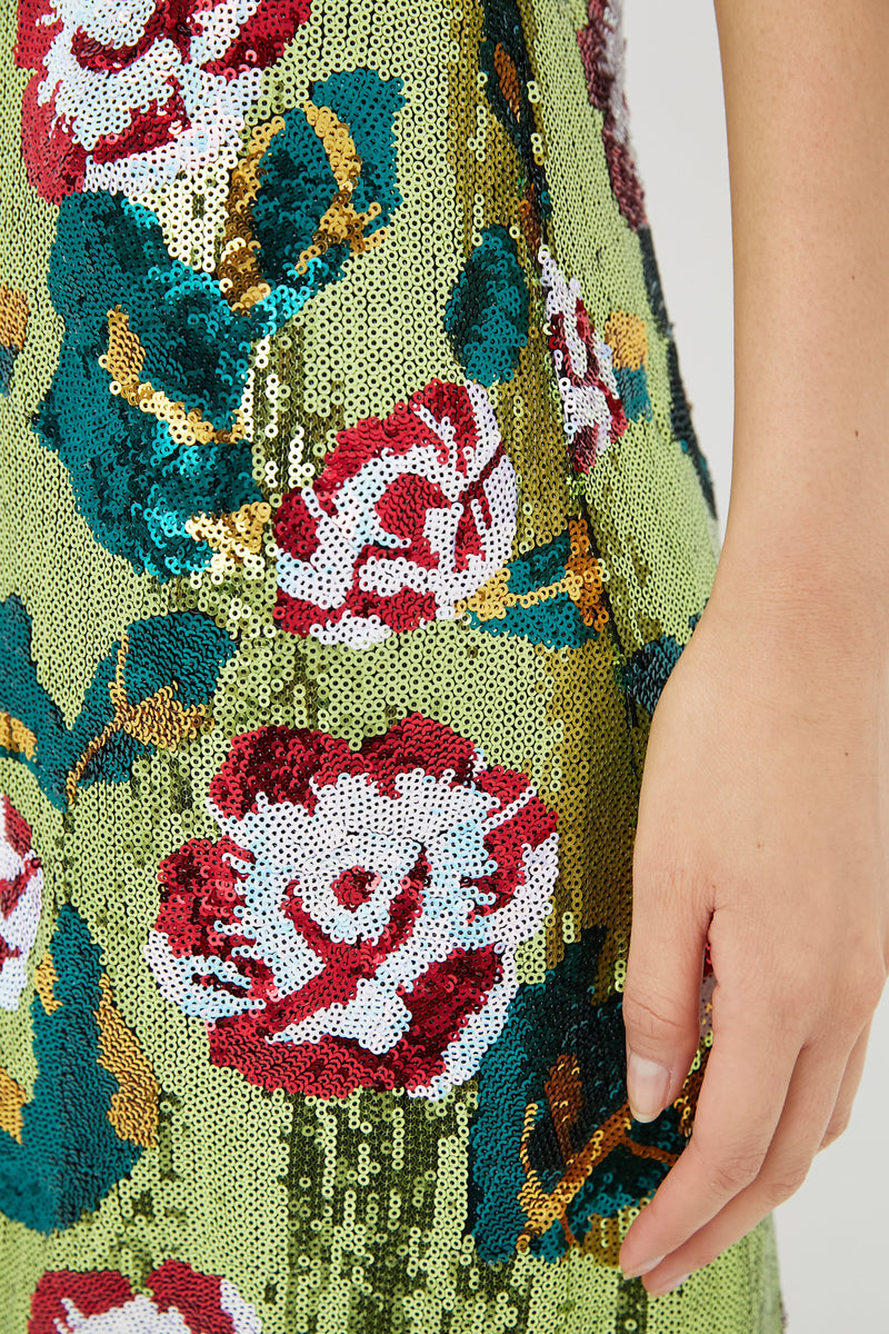 Floral Sequin Roxy Dress