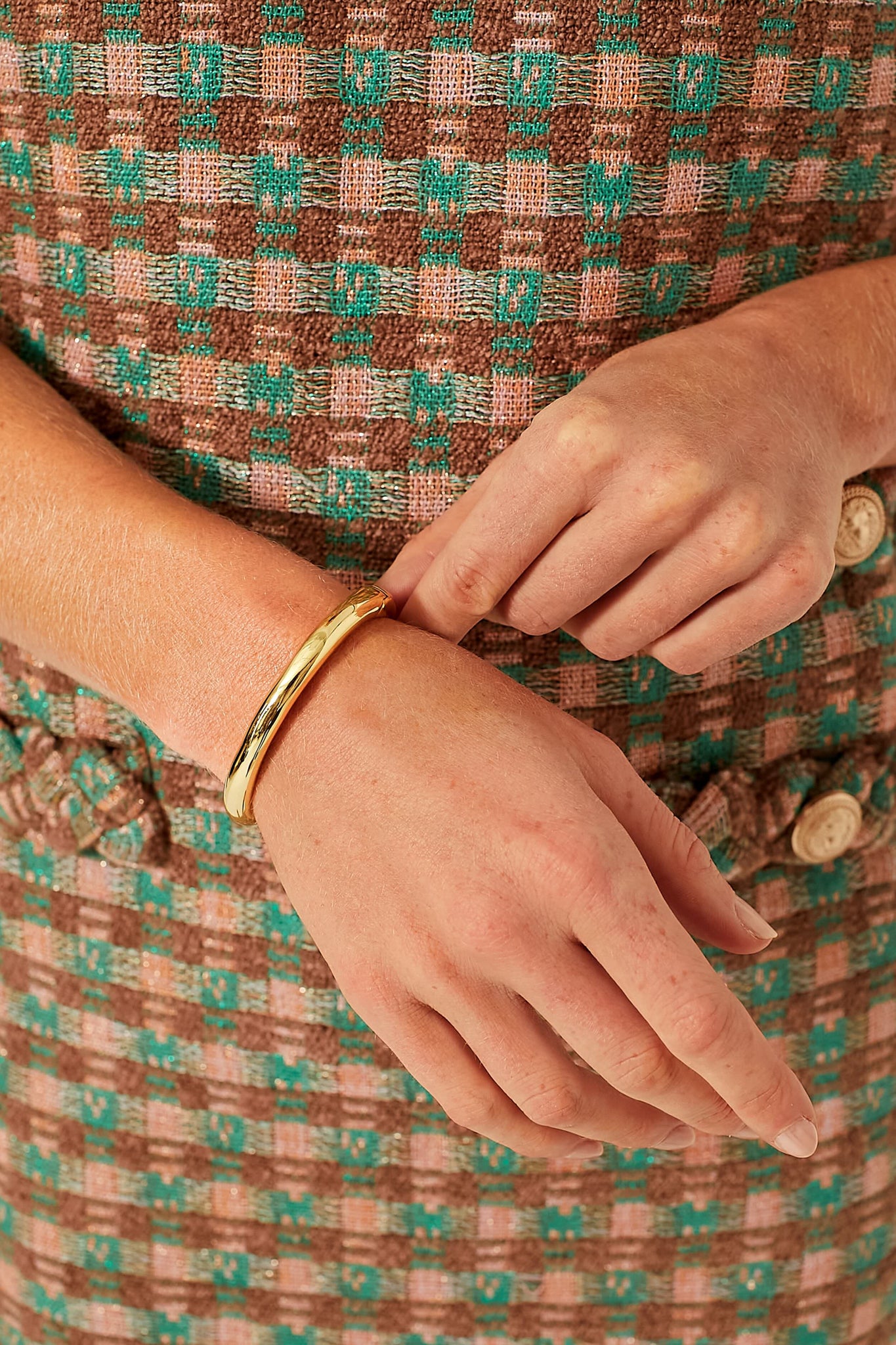 Gold Classic Bangle Bracelet