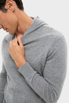 Gray Cashmere Hoodie