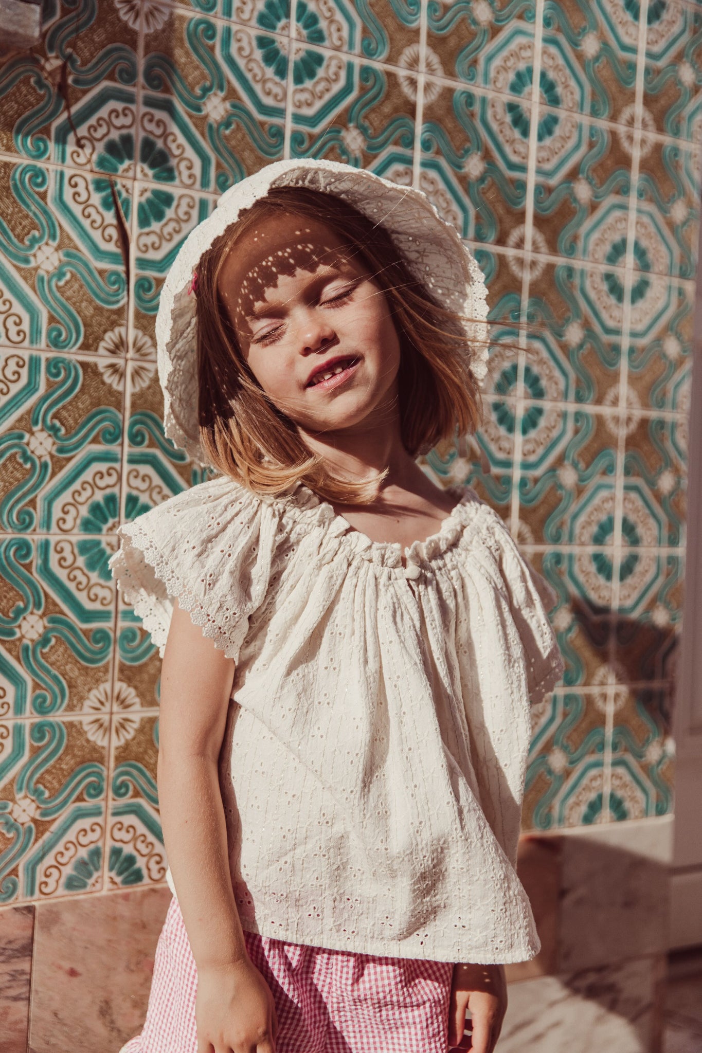 Cream Eyelet Perla Blouse
