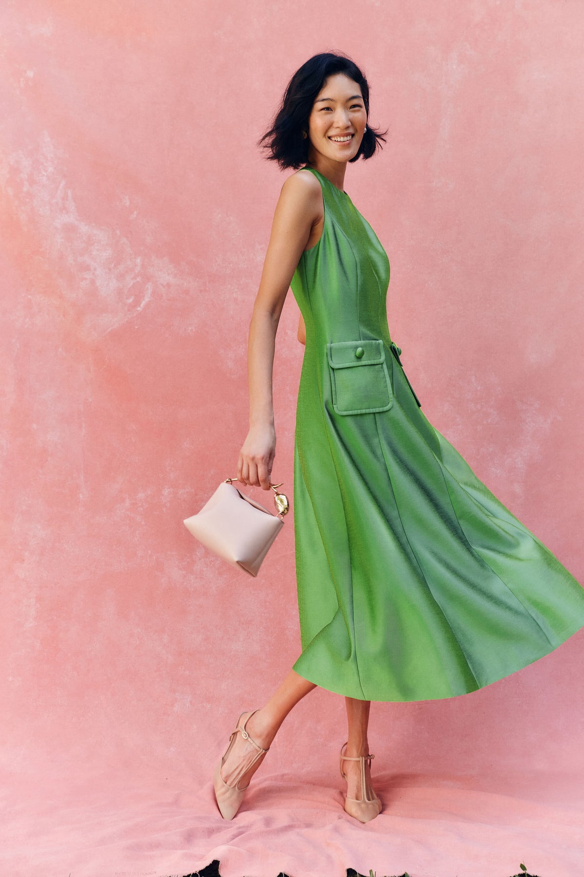 Nude Mesh Margot Heels