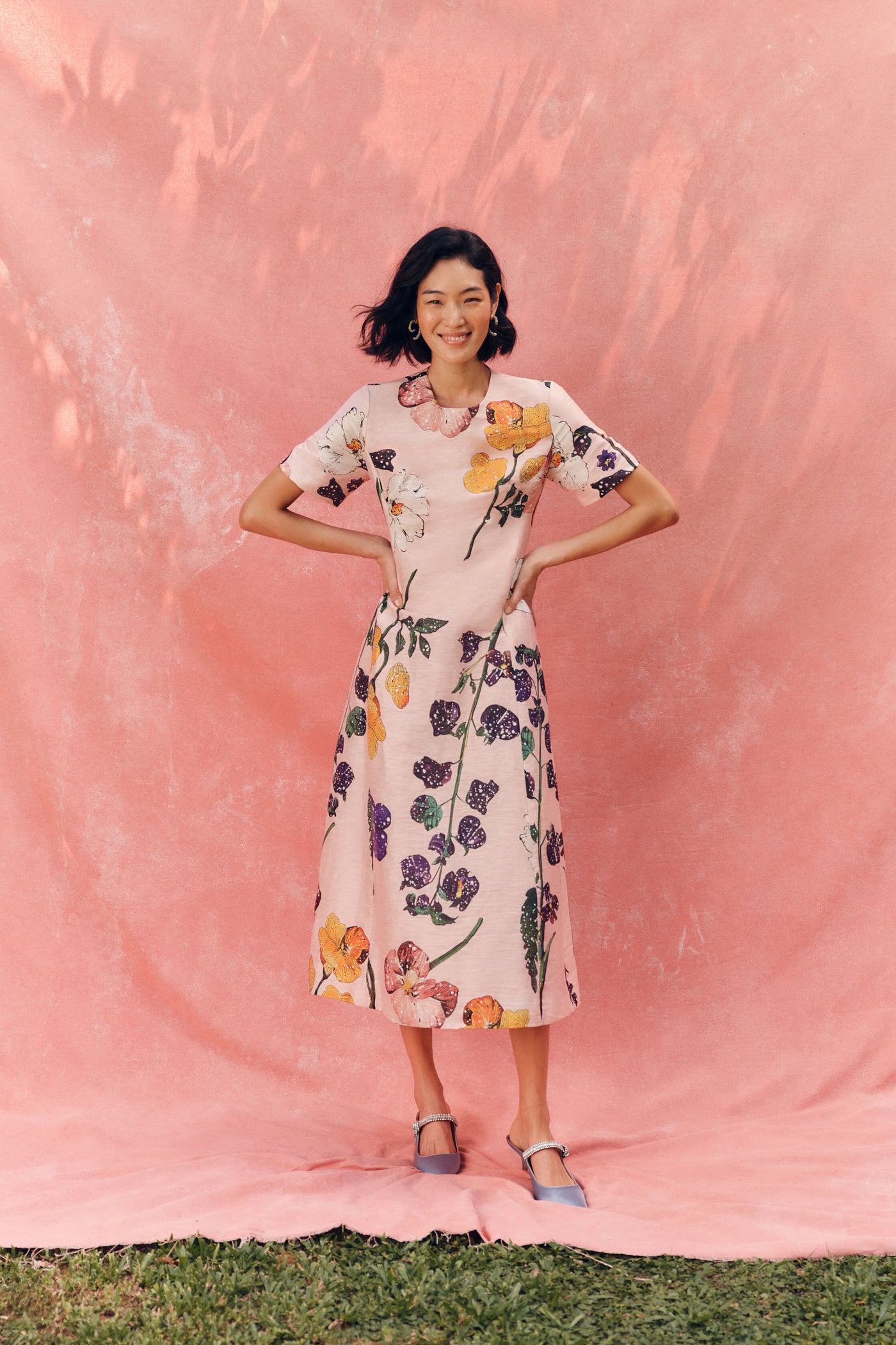 knee length dresses for ladies Wildbloom Caroline Midi Dress