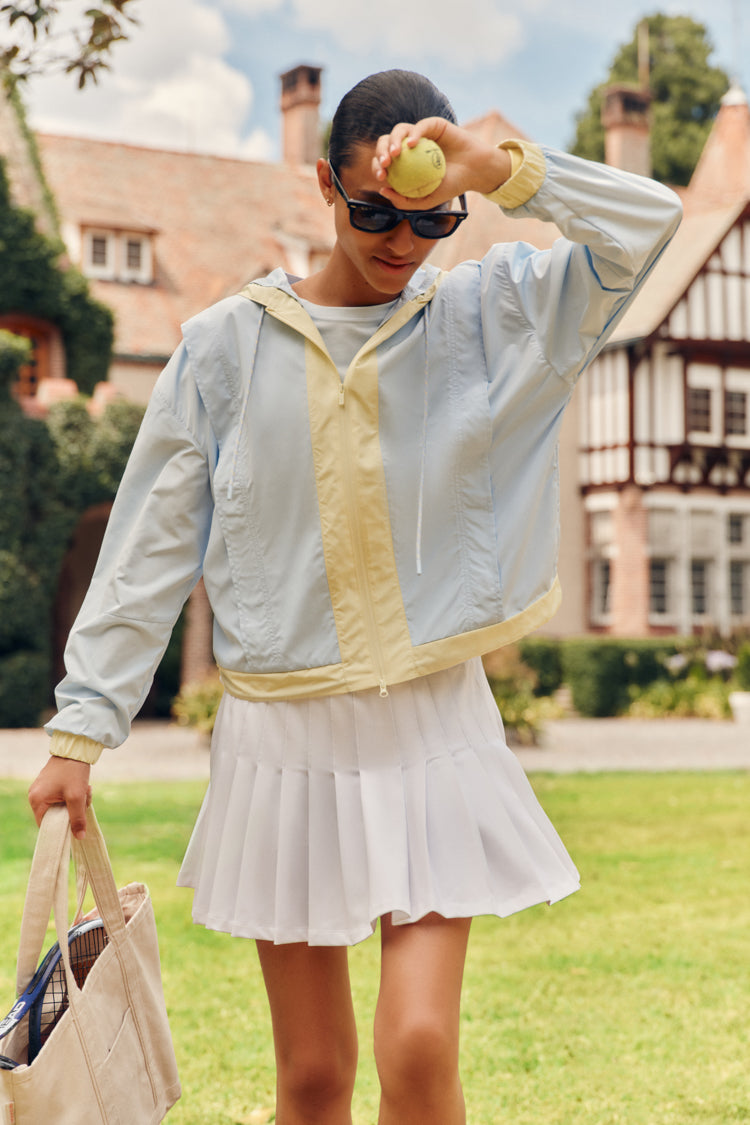 Light Blue Gailliot Packable Windbreaker