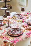 Ella Small Tumbler elegantly graces a classic dining setup with its high-end, effortlessly fun design, surrounded by layered place settings and floral accents.