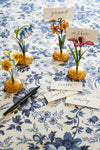 Classic and high-end Orange Meadow Walk Tiger Lily Place Card Holder, effortlessly displaying handwritten guest cards with whimsical floral elegance, embodying fun and sophisticated charm.