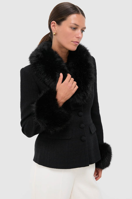 Jacket With Fur Collar Black Fitted Puffer Jacket Buy Boohoo
