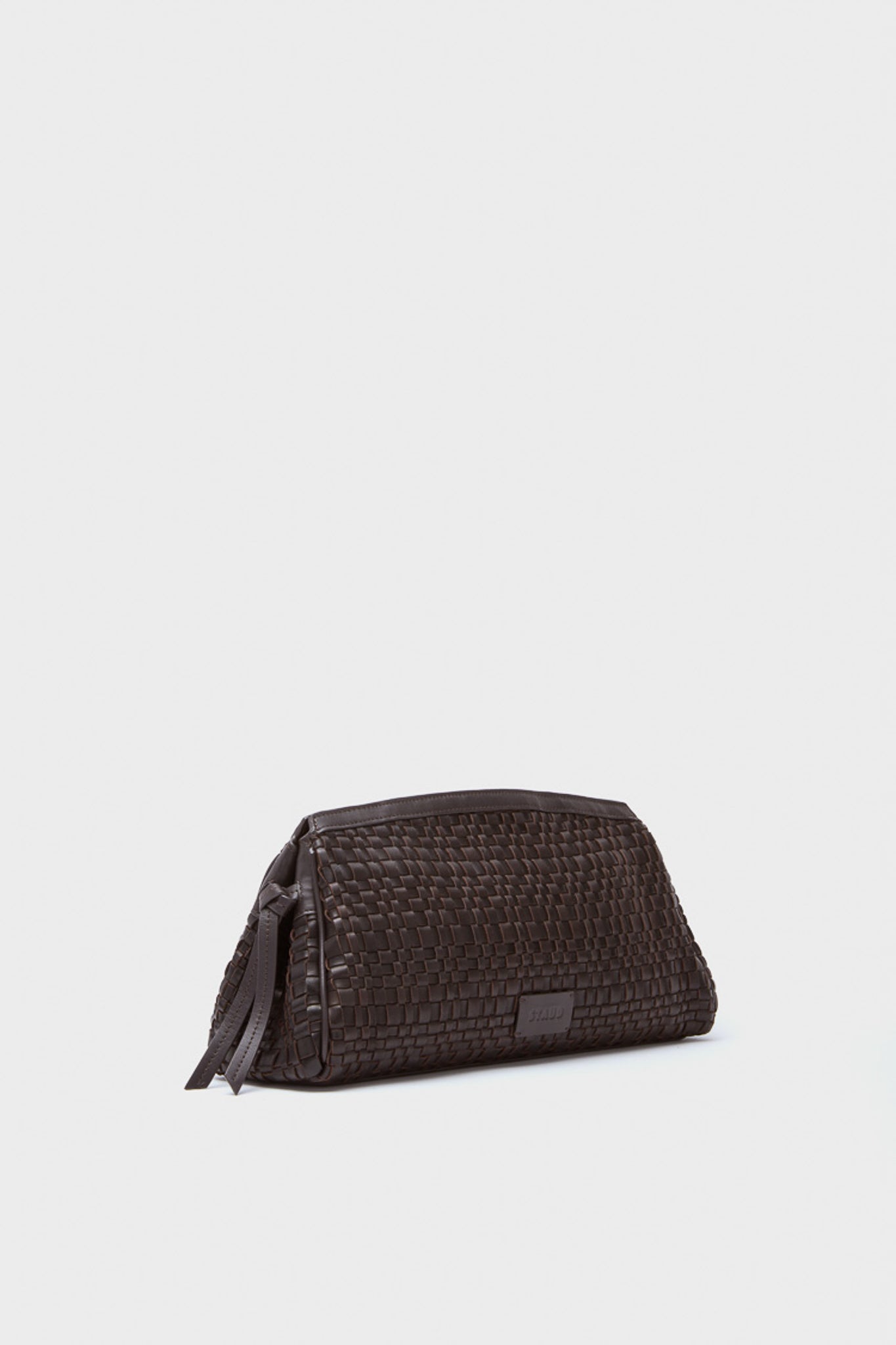 Espresso Woven Maude Soft Clutch