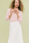 Blush Cashmere Silk Spencer Cardigan