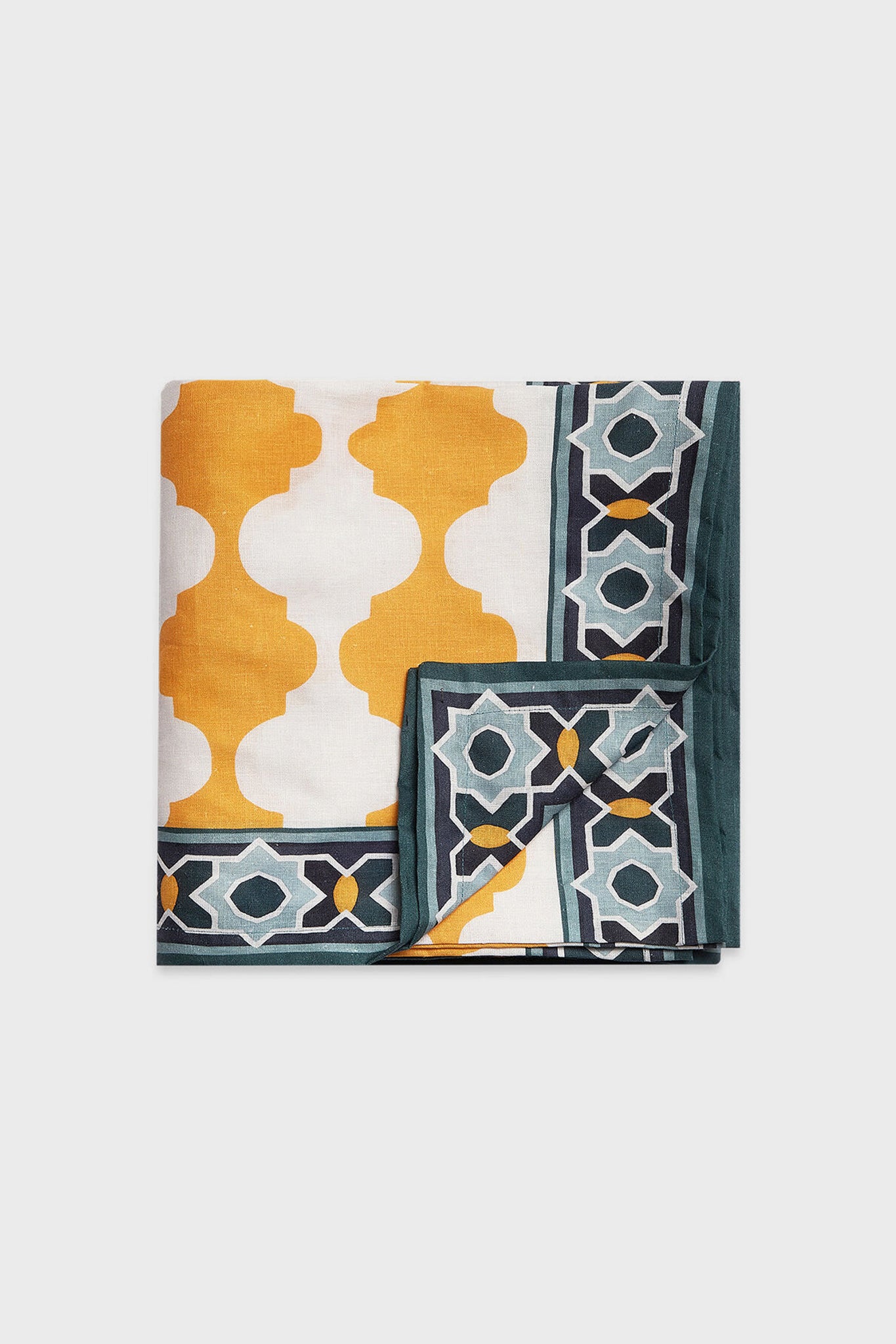 Yellow Plaza Medium Tablecloth (180x120)