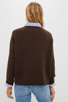 Chocolate Cashmere Bodie Boyfriend Crewneck