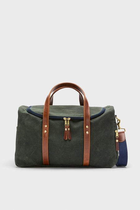Hunter Green Waxed Canvas Heritage Commuter Duffel