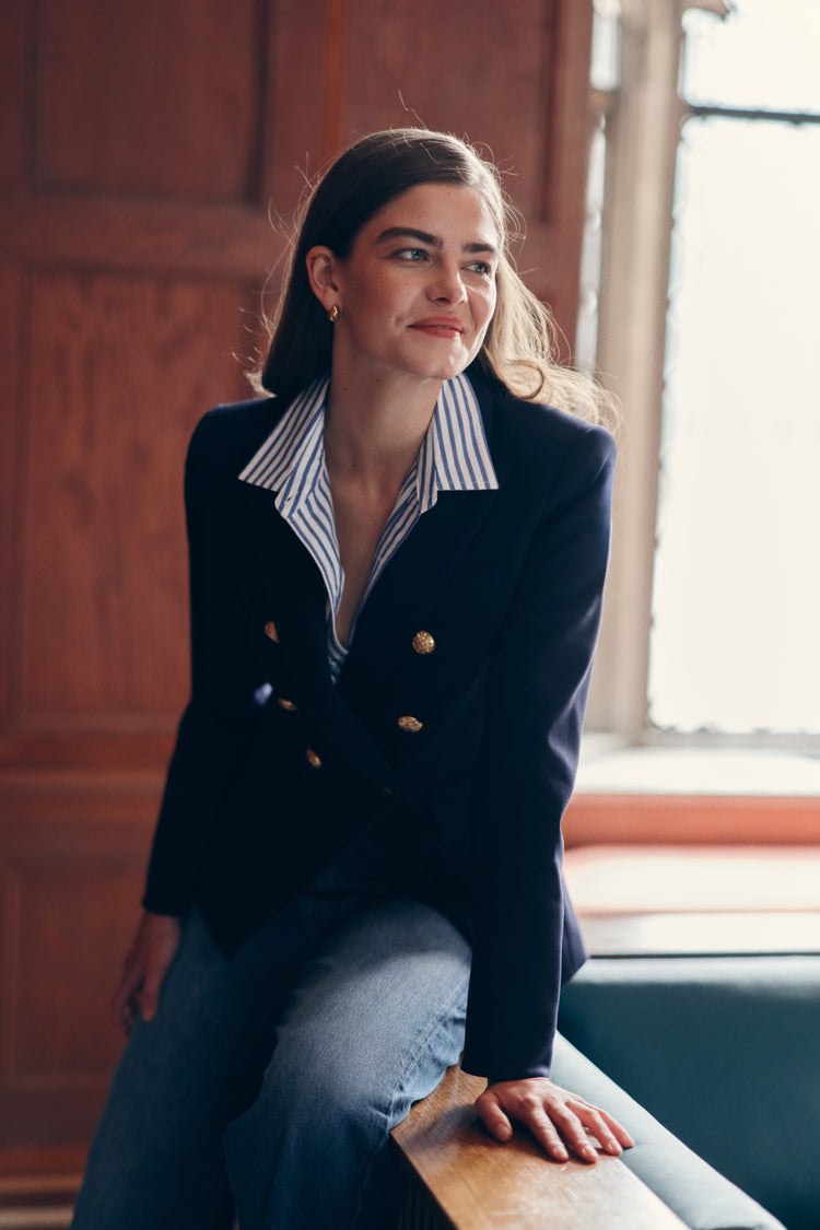 Navy Miller Dickey Jacket