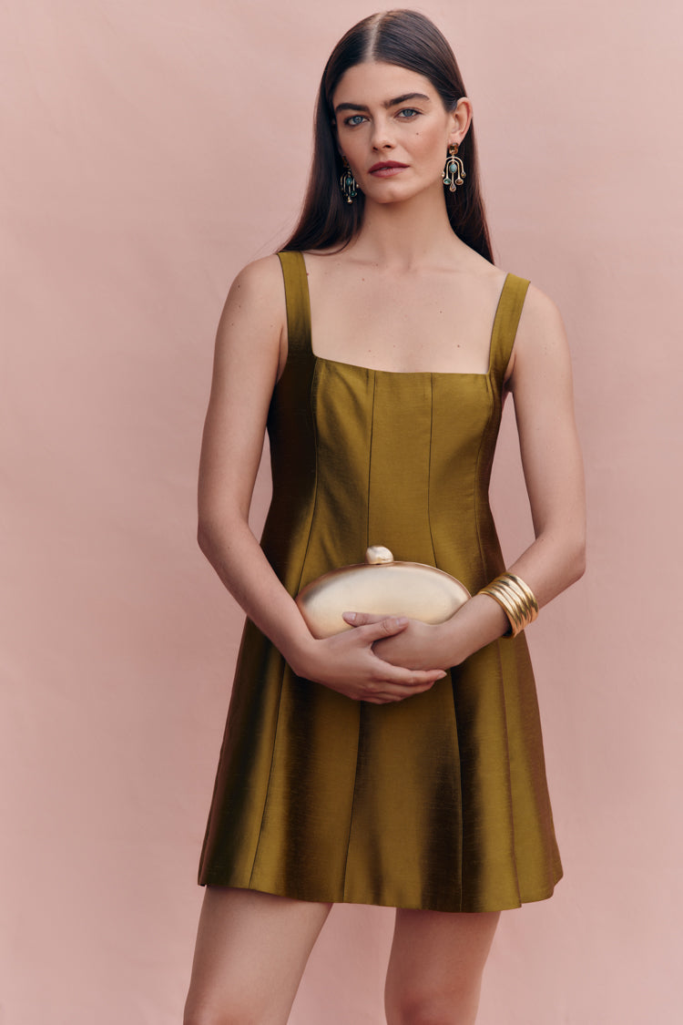 Brass Eviana Clutch