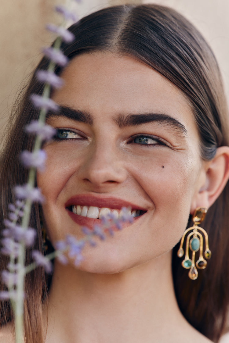 Gold Multi Vista Earrings