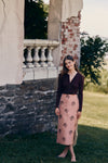 Apricot Jacquard Ellington Skirt