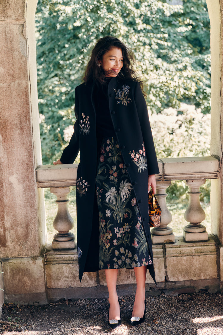 Wildflower Embroidered Volta Coat Dress