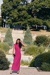 Orchid Pink Dahlira Column Maxi Dress