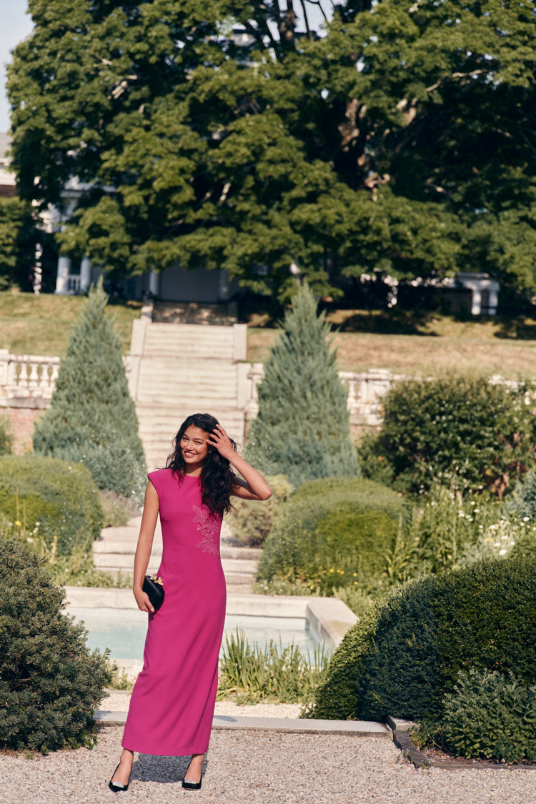 Orchid Pink Dahlira Column Maxi Dress