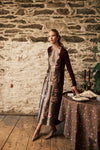 Tea Rose Jacquard Helene Dress