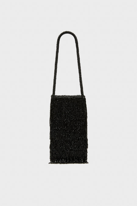 Black Beaded Josephine Mini Bag