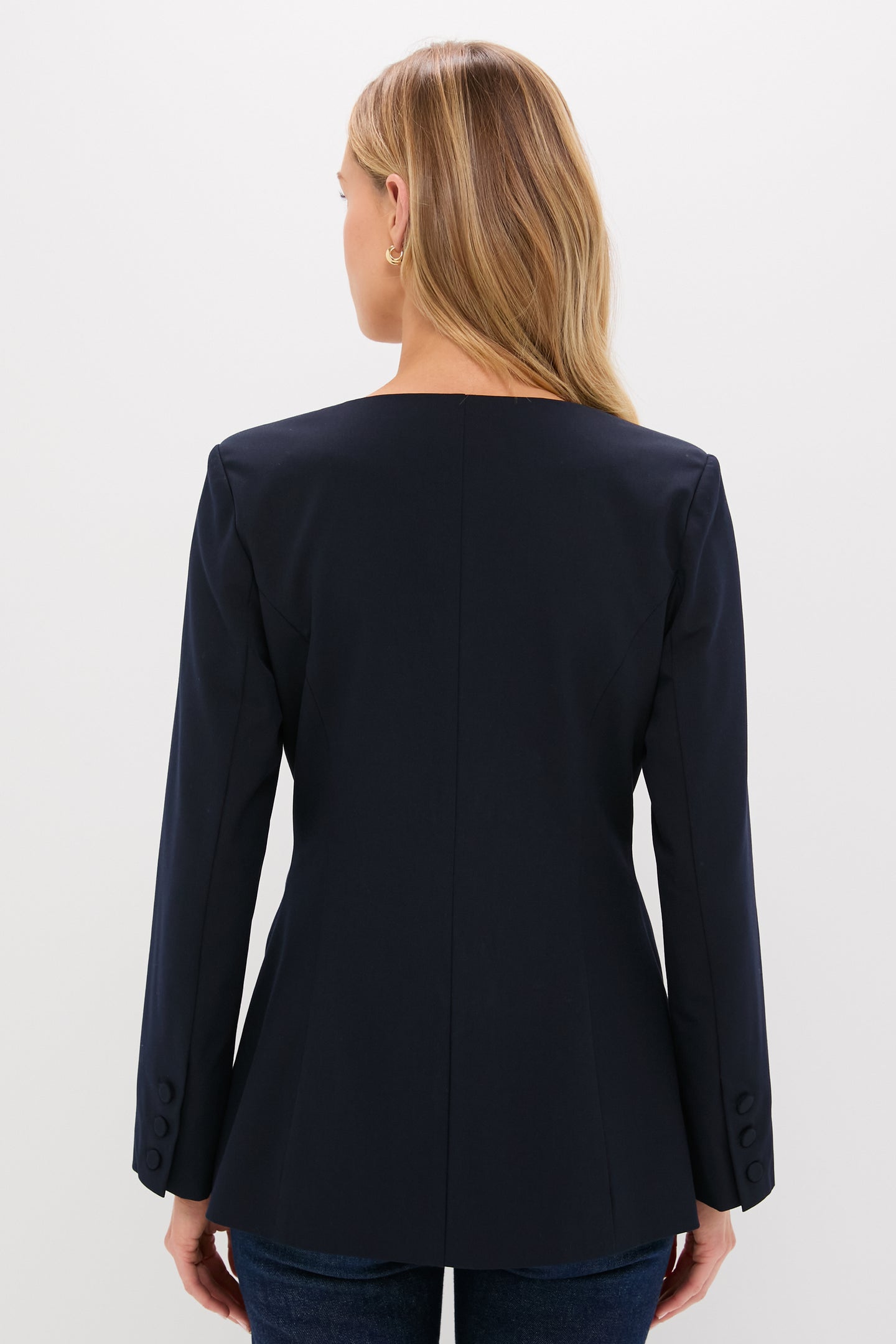 Navy Long Sleeve Shane Top