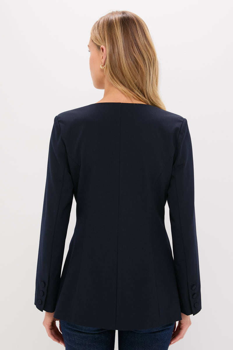 Navy Long Sleeve Shane Top