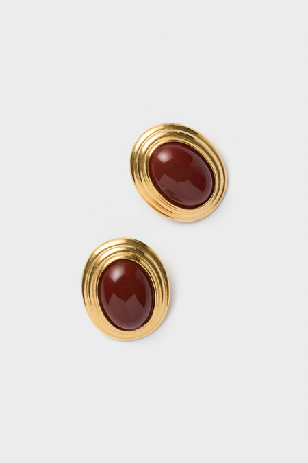 Burgundy Vega Earrings