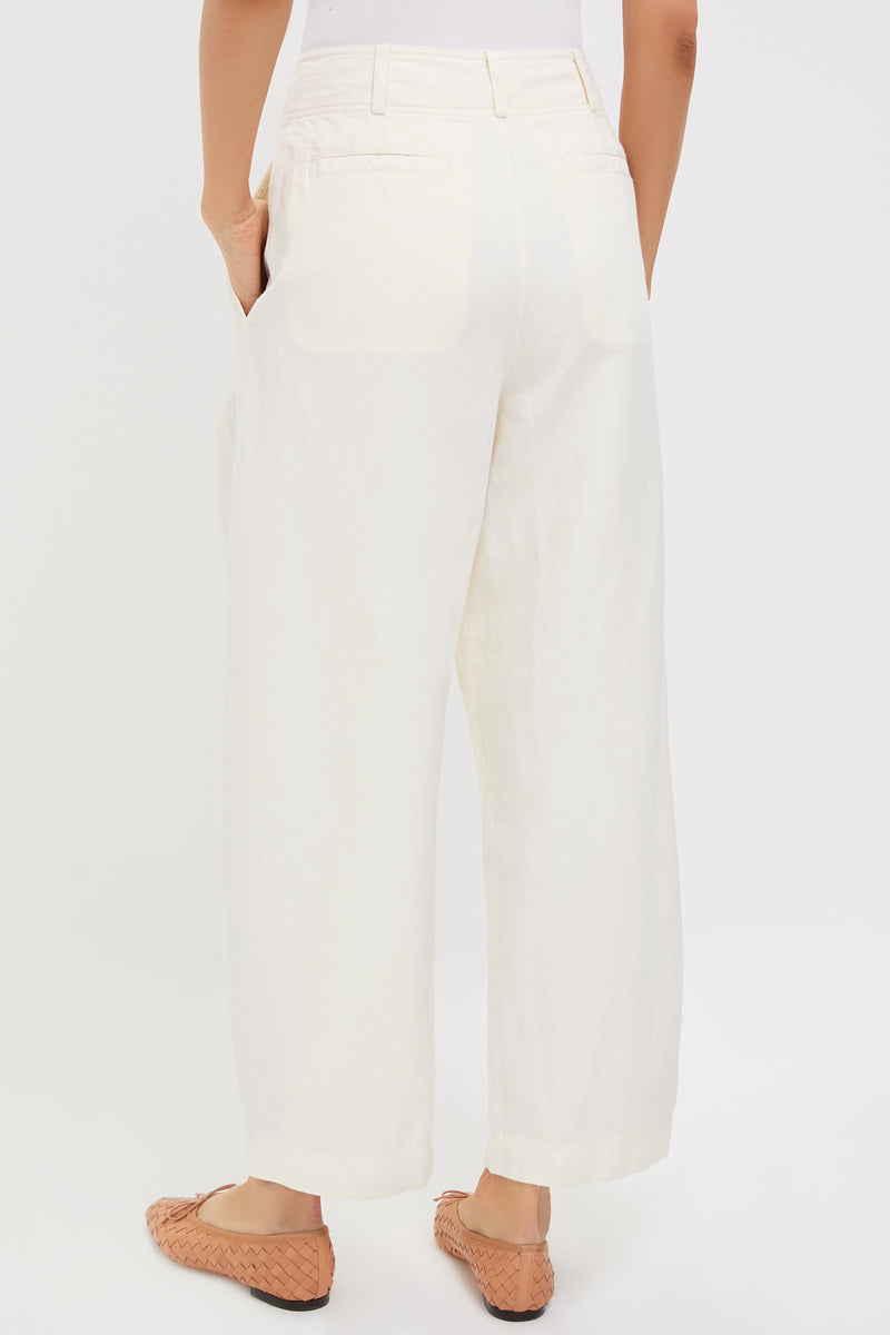Cream Bari Cropped Trouser