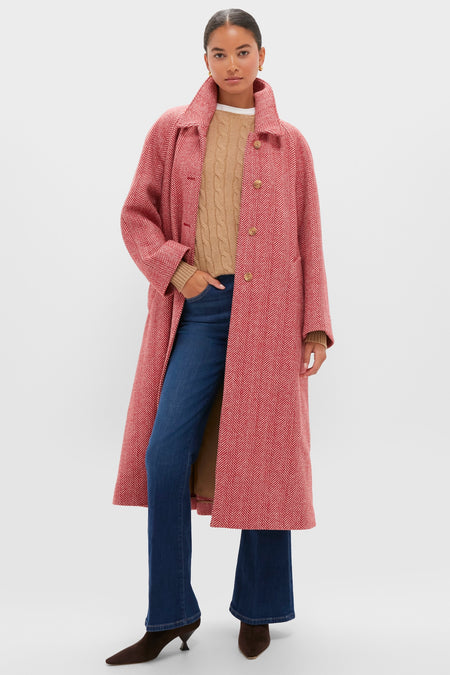 Red Chevron Ugola Coat