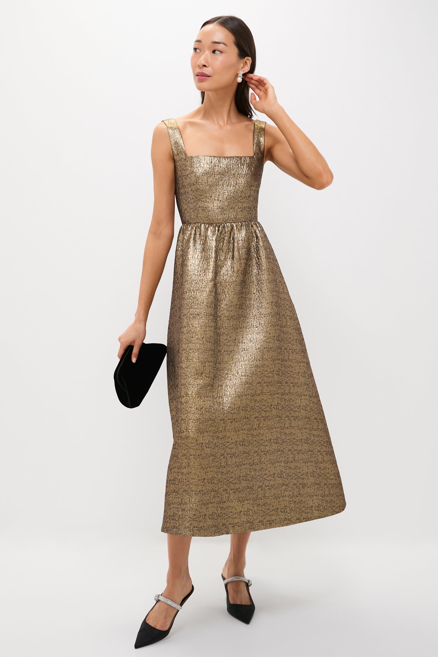 Pearl and Crystal Renee Earrings