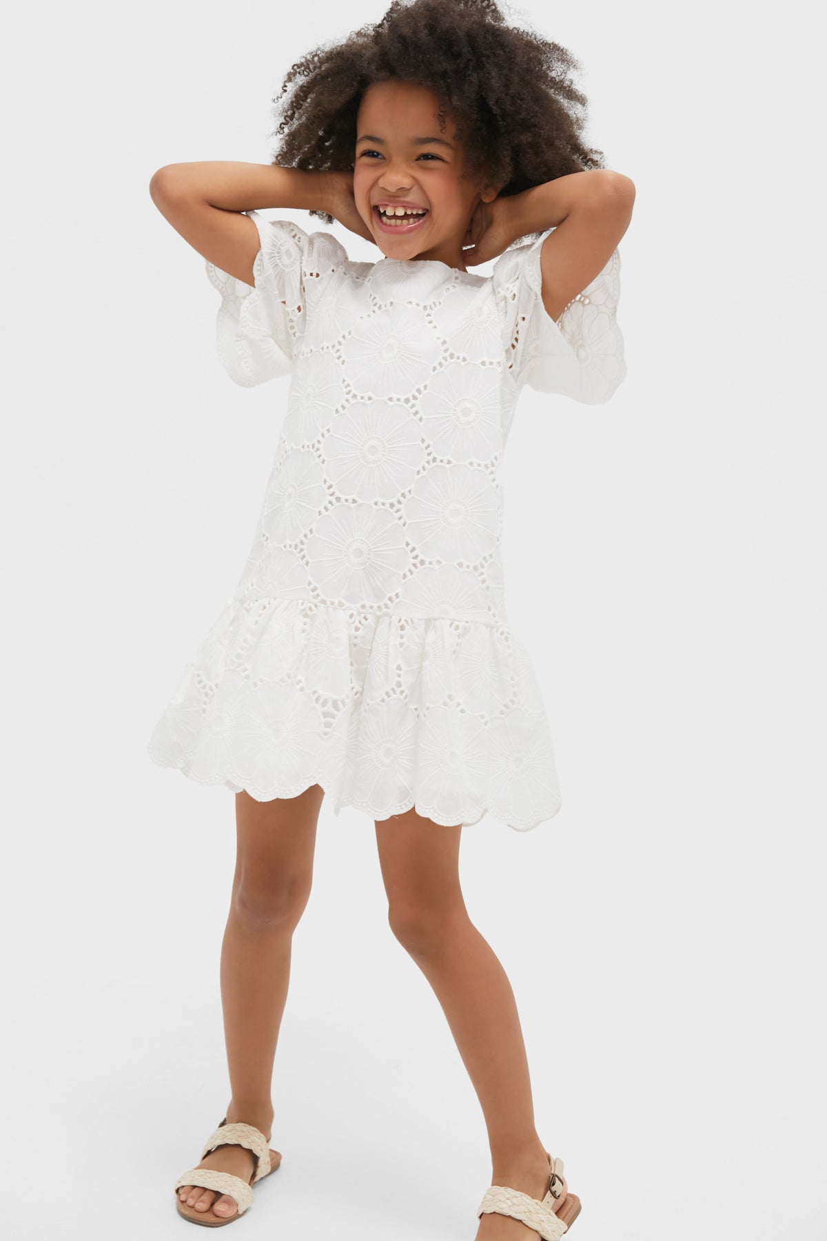 White Eyelet Dress