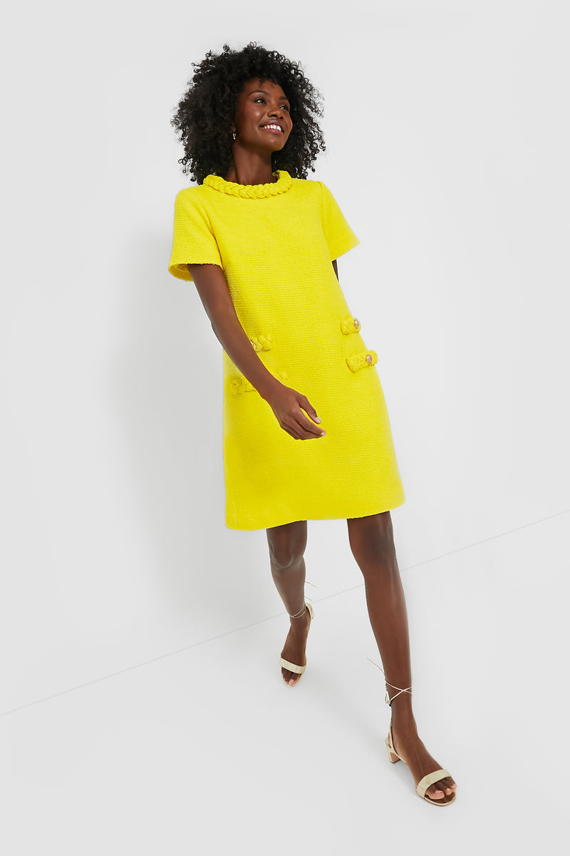 Limoncello Tweed Jackie Dress