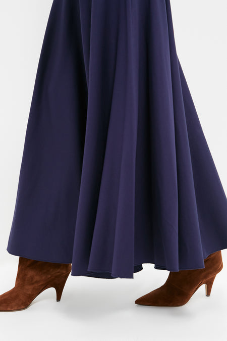 Ink Lux Jersey Knit Turtleneck Long Sleeve A-Line Dress