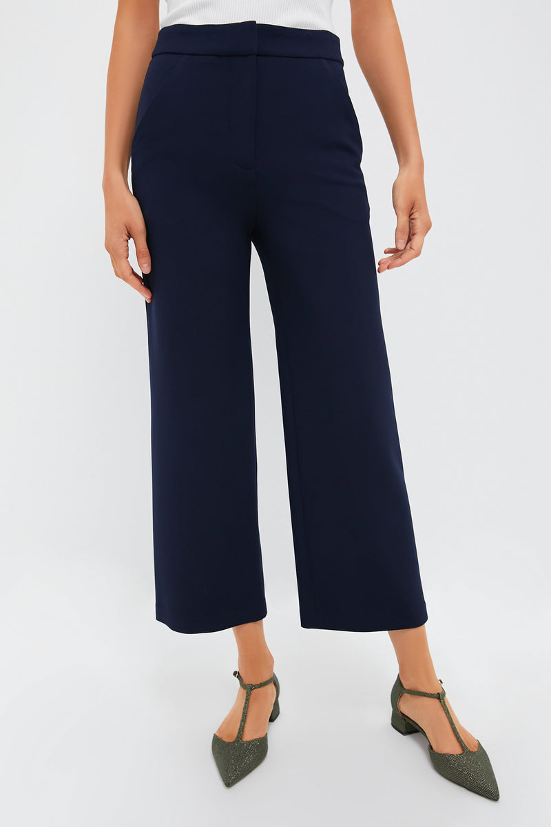 Navy Brixton Pant Veronica Beard