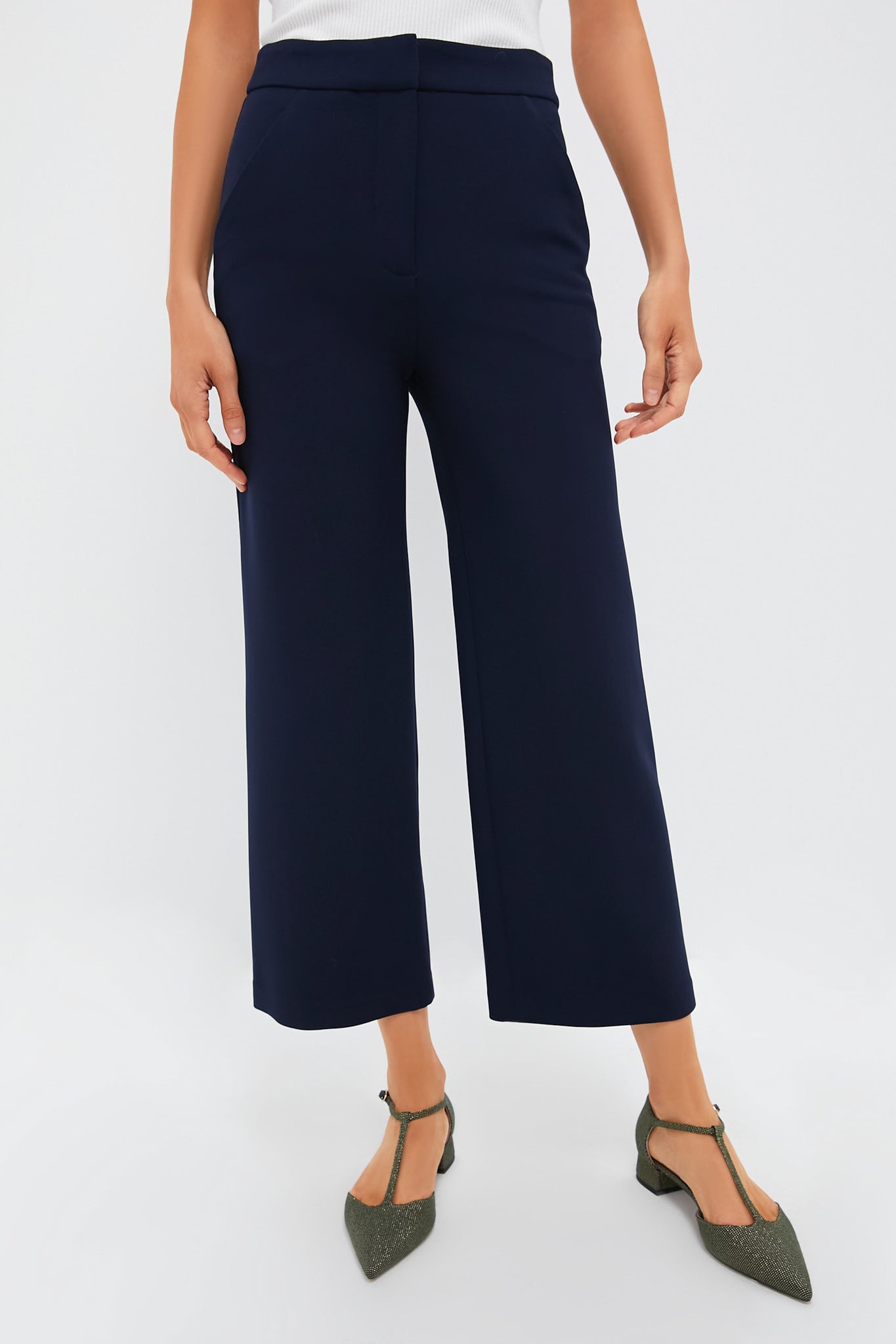 Navy Brixton Pant | Veronica Beard