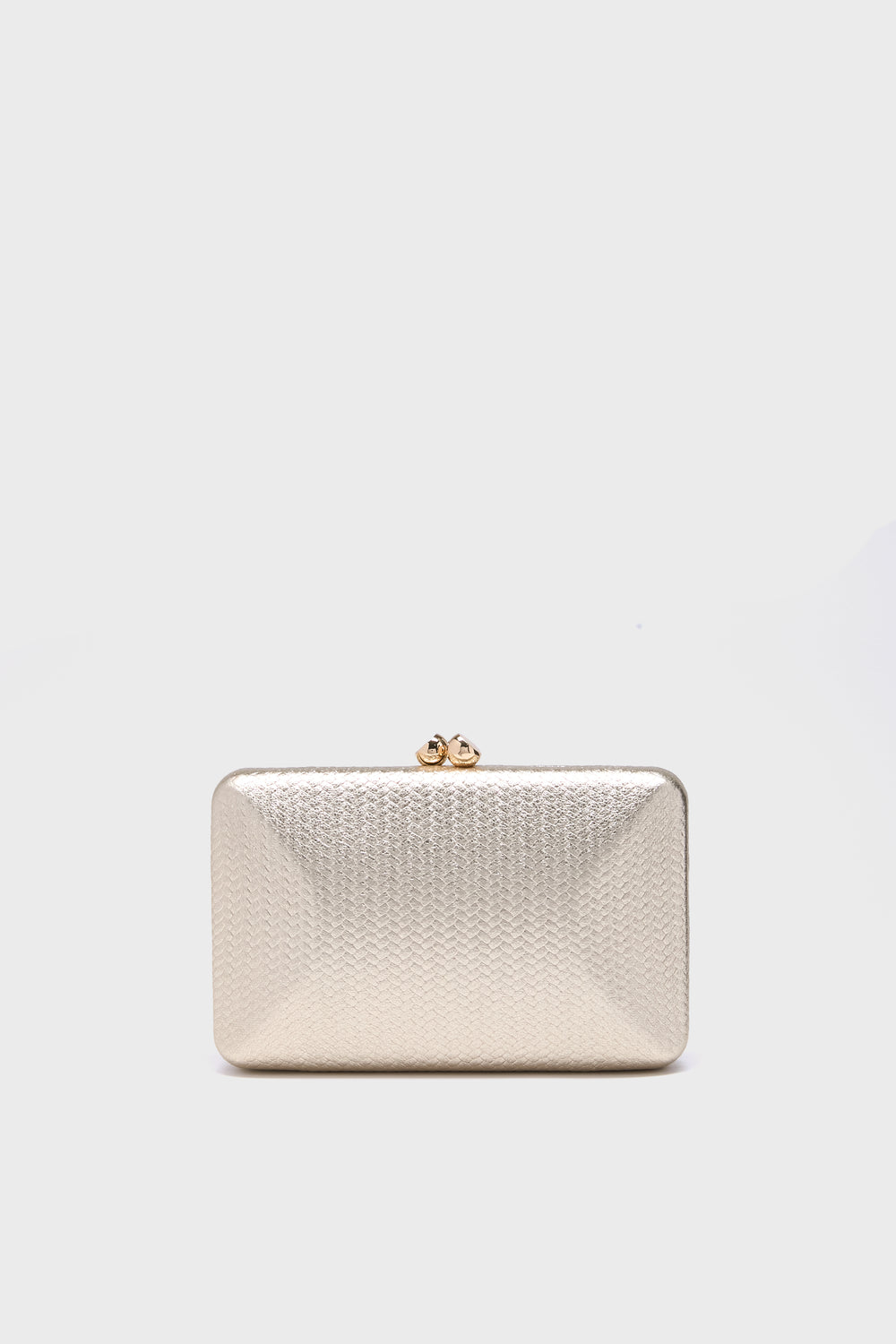Gold Chica Metallic Textured Clutch