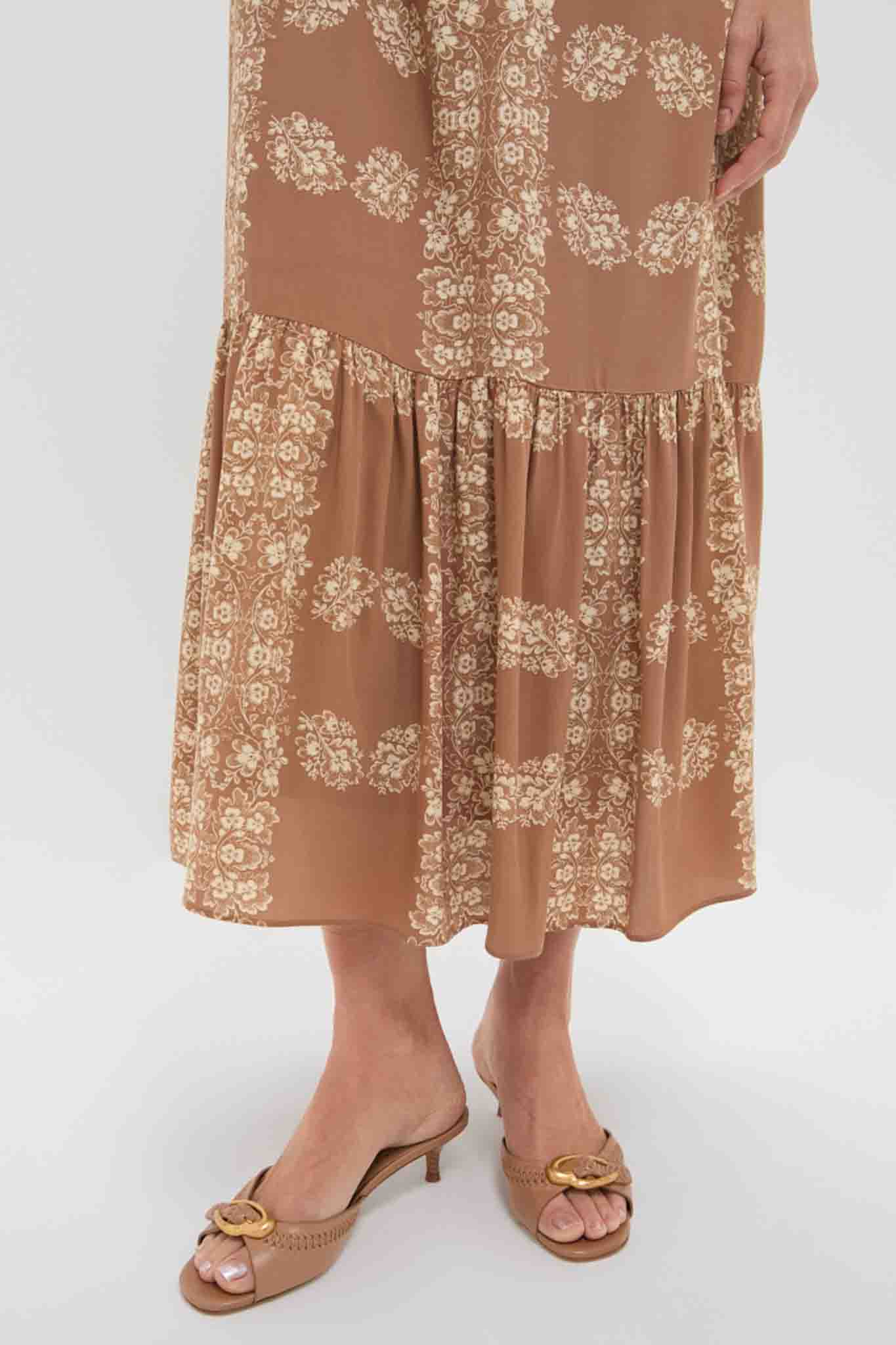 Tan Floral Miller Maxi Shirt Dress | Hyacinth House Tan Floral Miller Maxi Shirt Dress | Hyacinth House