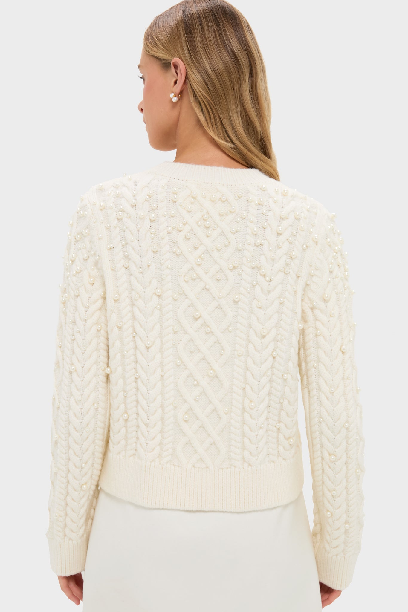Pearl Embellished Ellis Sweater
