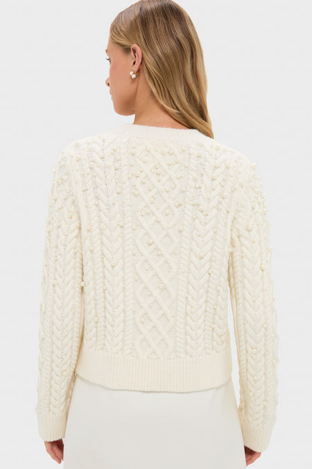 Pearl Embellished Ellis Sweater